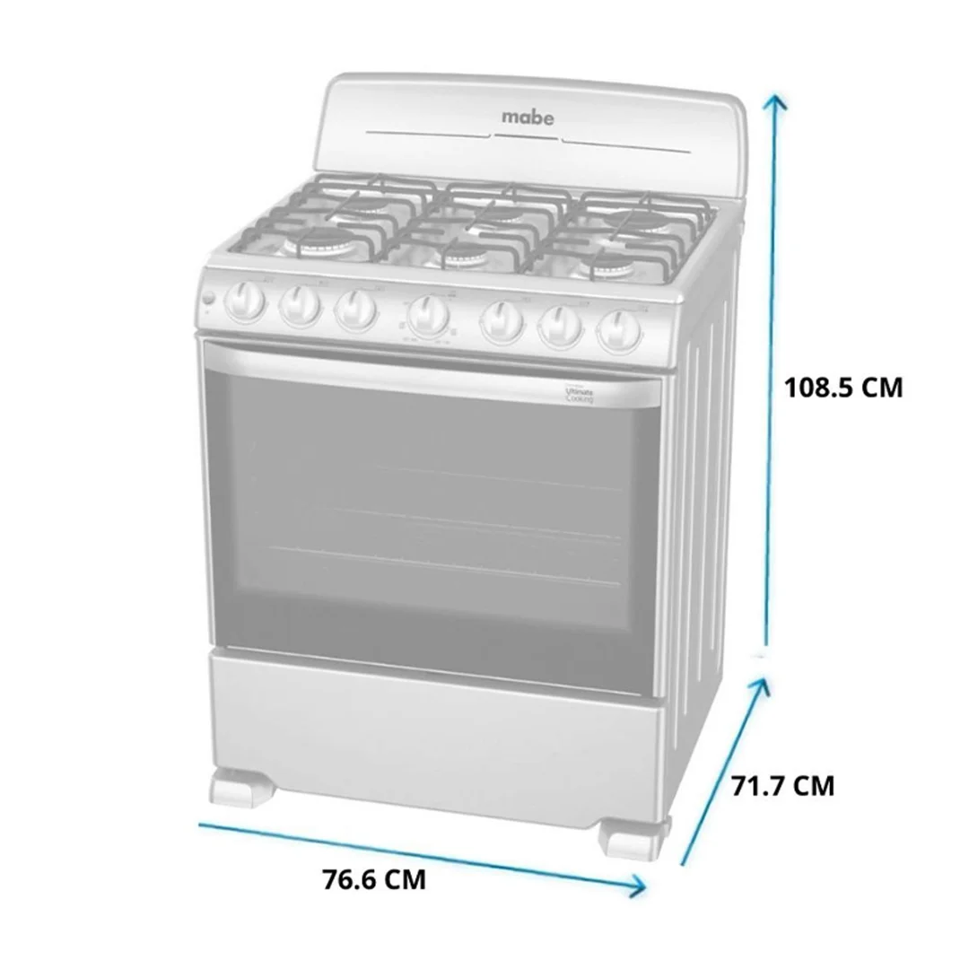 Vista lateral de dimensiones