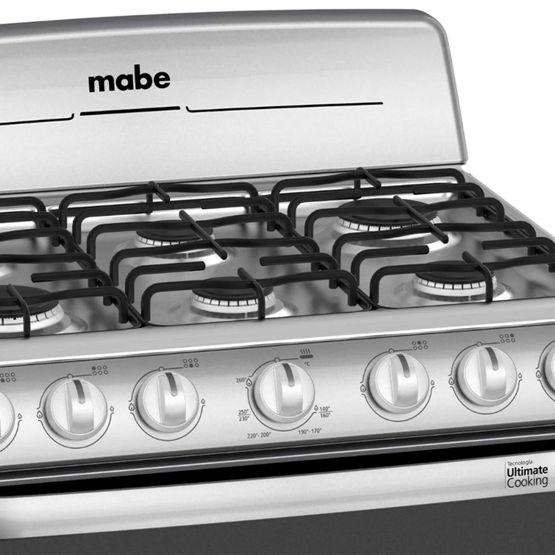 Vista superior de la estufa