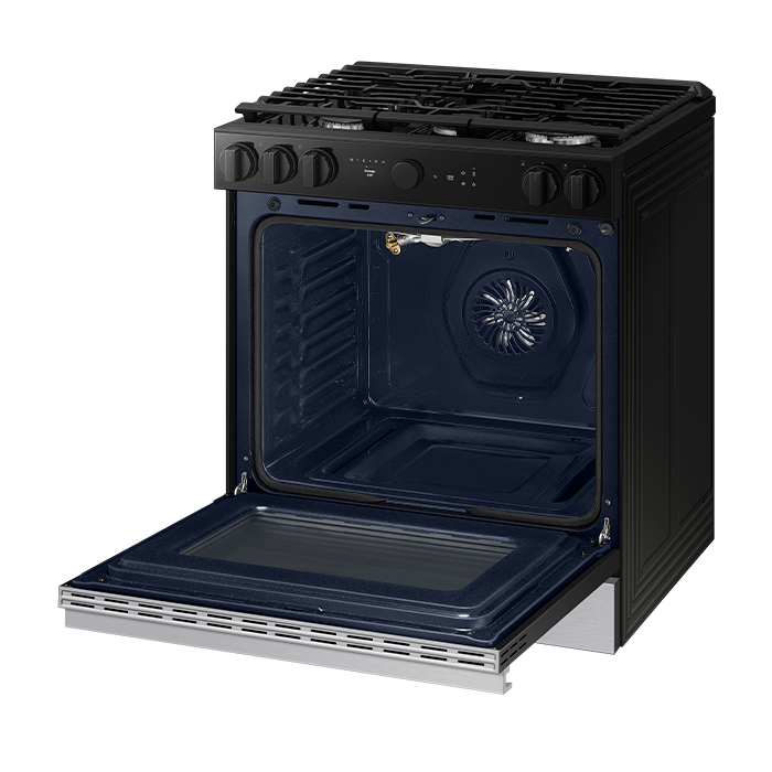 Vista de la estufa abierta