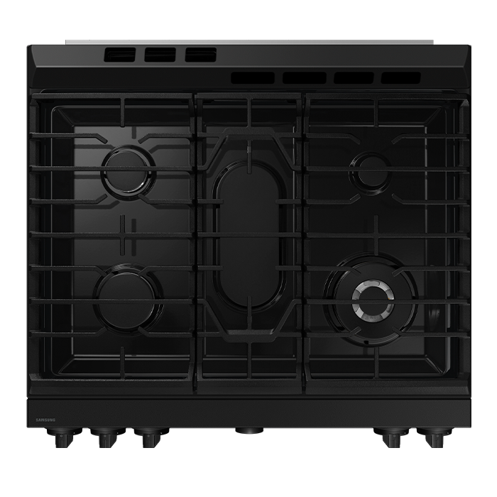 Vista superior de la estufa