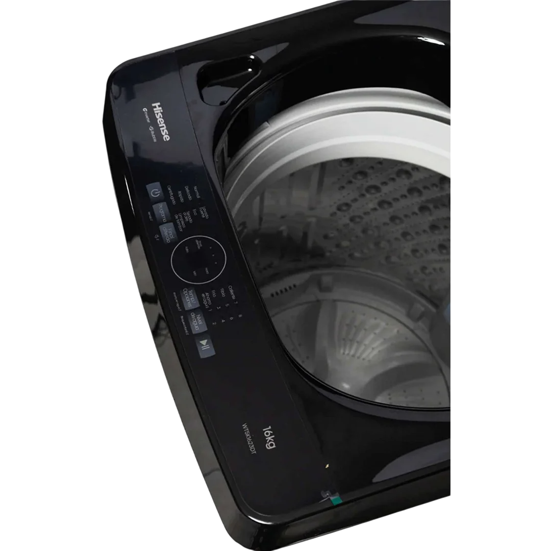 Vista superior de la lavadora