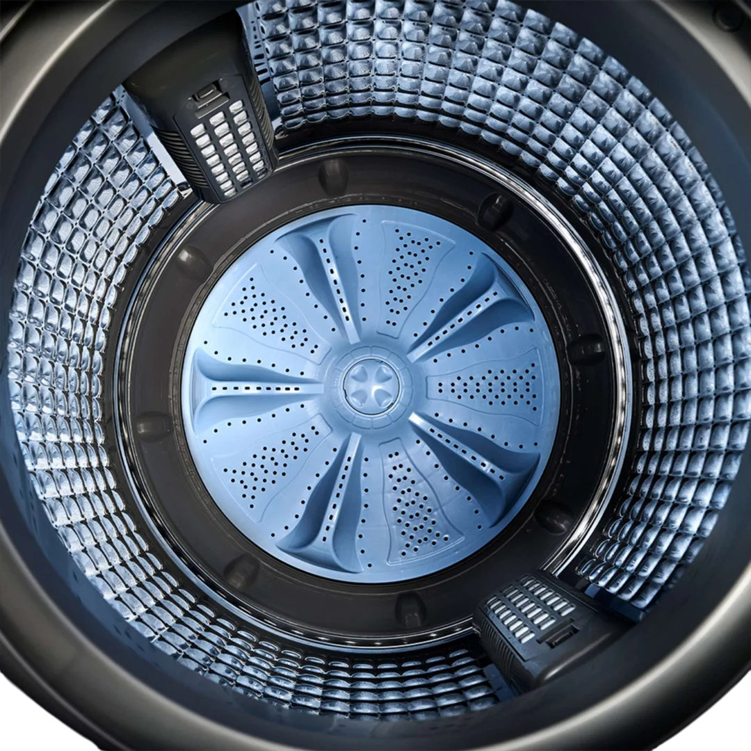 Vista interior de la lavadora Mabe 14KG