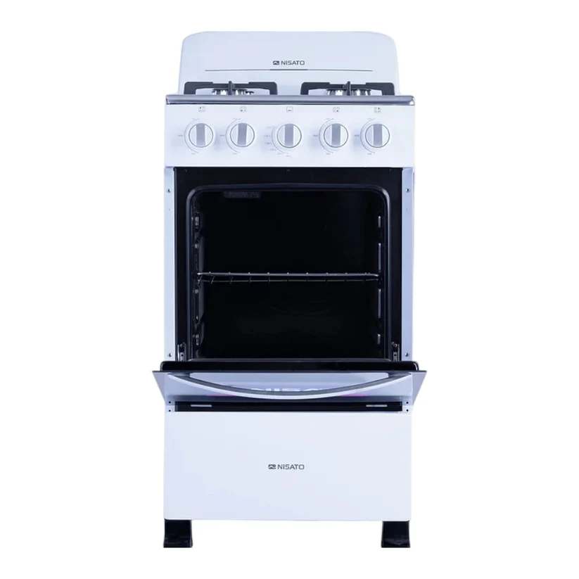 Vista de la estufa abierta