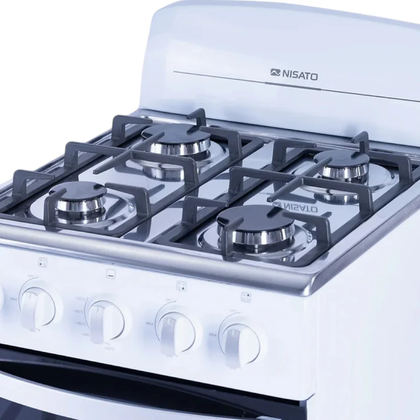 Vista superior de la estufa