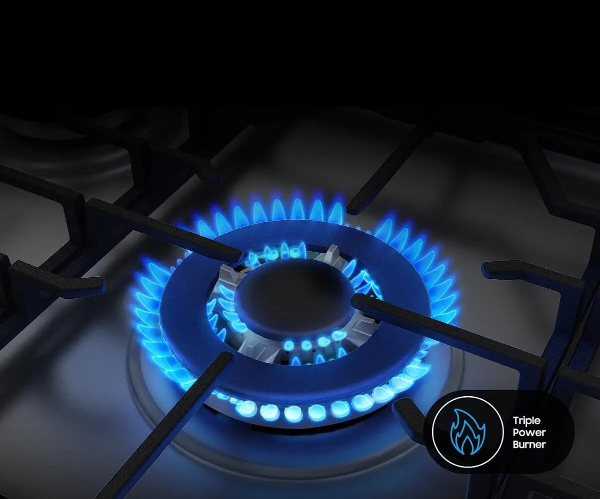 Vista quemador triple