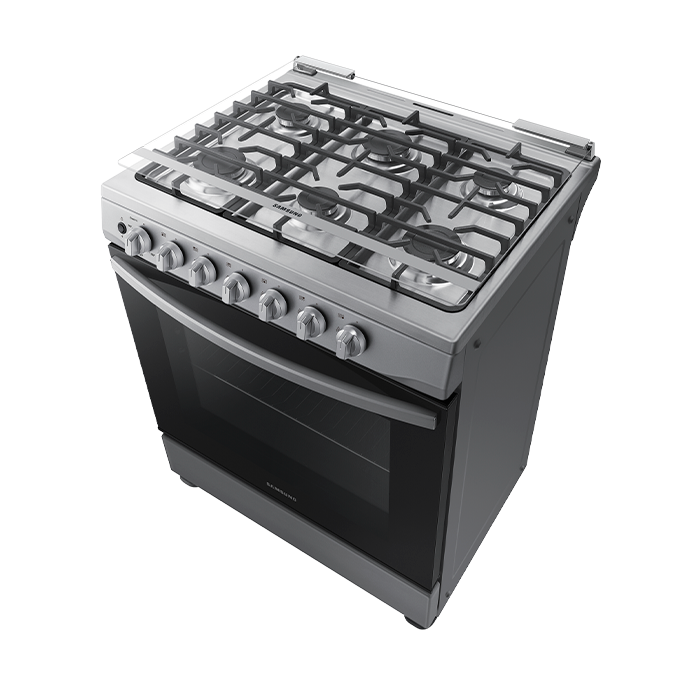 Vista superior de la estufa