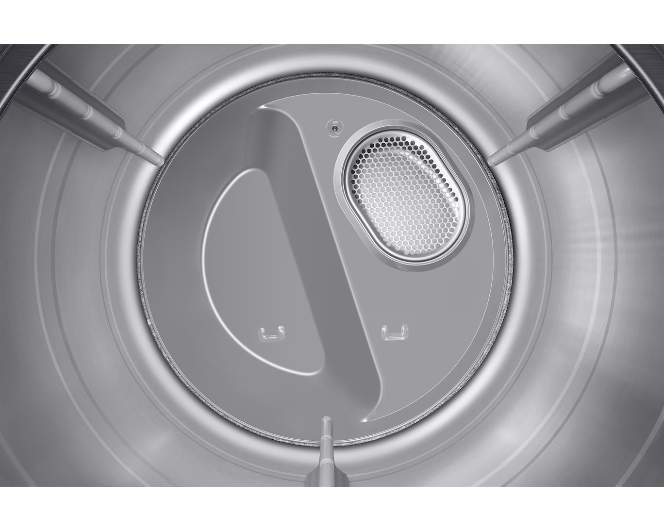 Vista de la secadora con la tapa abierta